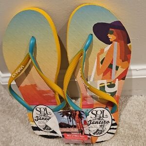 Sol de Janeiro Multicolor Flip Flops